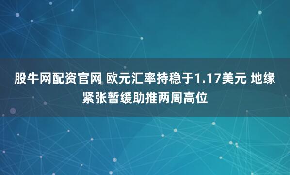 股牛网配资官网 欧元汇率持稳于1.17美元 地缘紧张暂缓助推两周高位